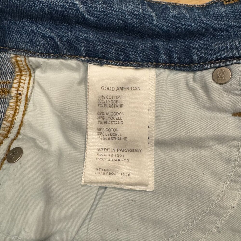 Good American Women's Good Curve Straight-Leg Jeans - Picture 9 of 10